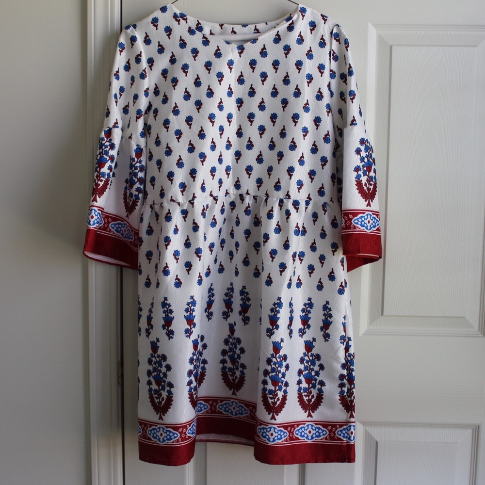 Boho floral pattern dress